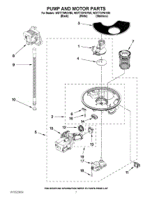 06 - Pump And Motor Parts parts for Whirlpool Dishwasher WDT770PAYB3 / from AppliancePartsPros.com