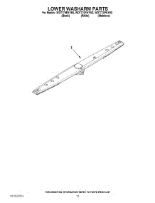 11 - Lower Washarm Parts parts for Whirlpool Dishwasher WDT770PAYB3 / from AppliancePartsPros.com