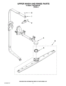 07 - Upper Wash And Rinse Parts parts for Whirlpool Dishwasher 7WDF530PAYM3 / from AppliancePartsPros.com
