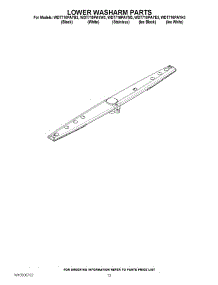11 - Lower Washarm Parts parts for Whirlpool Dishwasher WDT710PAYM3 / from AppliancePartsPros.com