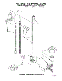 04 - Fill, Drain And Overfill Parts parts for Whirlpool Dishwasher WDF775SAYW1 / from AppliancePartsPros.com