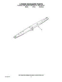 11 - Lower Washarm Parts parts for Whirlpool Dishwasher WDF775SAYW1 / from AppliancePartsPros.com