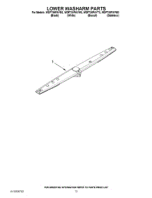 11 - Lower Washarm Parts parts for Whirlpool Dishwasher WDF730PAYW3 / from AppliancePartsPros.com