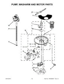 06 - Pump, Washarm And Motor Parts parts for Whirlpool Dishwasher WDL785SAAM0 / from AppliancePartsPros.com