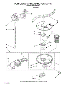 06 - Pump, Washarm And Motor Parts parts for Whirlpool Dishwasher BLB14BRANA0 / from AppliancePartsPros.com