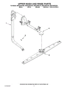 07 - Upper Wash And Rinse Parts parts for Whirlpool Dishwasher WDF510PAYS6 / from AppliancePartsPros.com