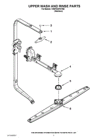 07 - Upper Wash And Rinse Parts parts for Whirlpool Dishwasher 7WDF530PAYM2 / from AppliancePartsPros.com