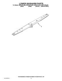 11 - Lower Washarm Parts parts for Whirlpool Dishwasher WDF310PLAW0 / from AppliancePartsPros.com