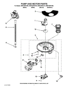 06 - Pump And Motor Parts parts for Whirlpool Dishwasher WDF730PAYW2 / from AppliancePartsPros.com