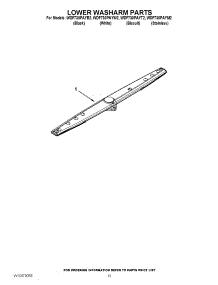 11 - Lower Washarm Parts parts for Whirlpool Dishwasher WDF730PAYW2 / from AppliancePartsPros.com