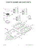 01 - Cooktop, Burner And Grate Parts
