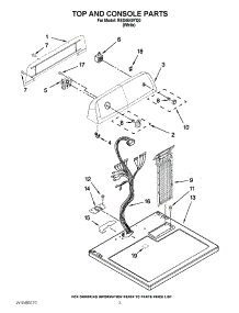 02 - Top And Console Parts parts for Roper Dryer RED4640YQ0 / from AppliancePartsPros.com