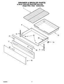 05 - Drawer & Broiler Parts parts for Whirlpool Range SF367LXSQ0 / from AppliancePartsPros.com
