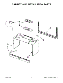 06 - Cabinet And Installation Parts parts for Whirlpool Microwave WMH32517AT1 / from AppliancePartsPros.com