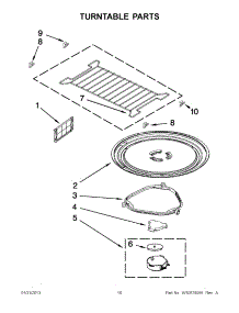 05 - Turntable Parts parts for Whirlpool Microwave WMH53520AH1 / from AppliancePartsPros.com