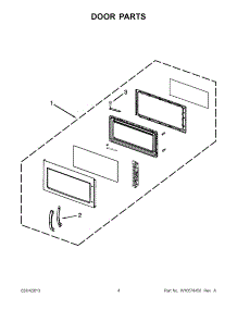 02 - Door Parts parts for Whirlpool Microwave YWMH53520AS1 / from AppliancePartsPros.com