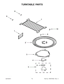 05 - Turntable Parts parts for Whirlpool Microwave YWMH53520AS1 / from AppliancePartsPros.com