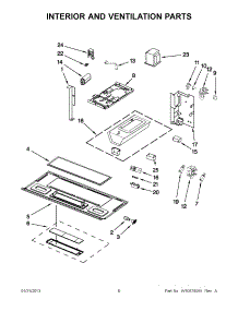 03 - Interior And Ventilation Parts parts for Whirlpool Microwave WMH53520AS1 / from AppliancePartsPros.com