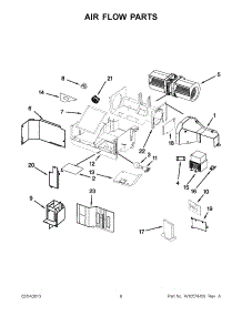 04 - Air Flow Parts parts for Whirlpool Microwave YWMH53520AH1 / from AppliancePartsPros.com