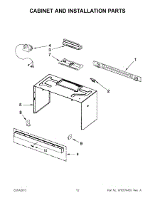06 - Cabinet And Installation Parts parts for Whirlpool Microwave YWMH53520AH1 / from AppliancePartsPros.com