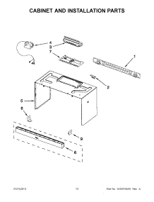06 - Cabinet And Installation Parts parts for Whirlpool Microwave WMH53520AW1 / from AppliancePartsPros.com