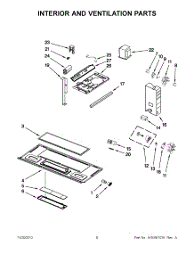03 - Interior And Ventilation Parts parts for Whirlpool Microwave WMH2175XVS6 / from AppliancePartsPros.com