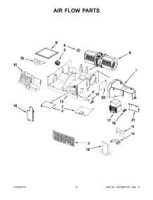 04 - Air Flow Parts parts for Whirlpool Microwave WMH2175XVS6 / from AppliancePartsPros.com