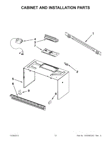 06 - Cabinet And Installation Parts parts for Whirlpool Microwave WMH2175XVS7 / from AppliancePartsPros.com