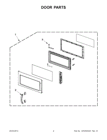 02 - Door Parts parts for Whirlpool Microwave YWMH76718AS0 / from AppliancePartsPros.com