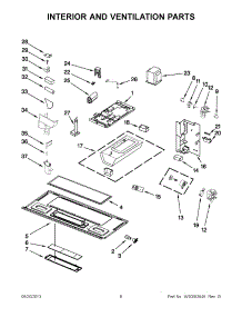 03 - Interior And Ventilation Parts parts for Whirlpool Microwave YWMH76718AS0 / from AppliancePartsPros.com