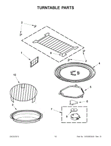 05 - Turntable Parts parts for Whirlpool Microwave YWMH76718AS0 / from AppliancePartsPros.com
