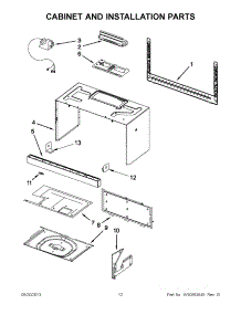 06 - Cabinet And Installation Parts parts for Whirlpool Microwave YWMH76718AS0 / from AppliancePartsPros.com