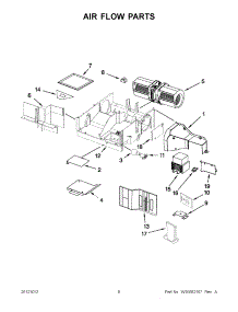 04 - Air Flow Parts parts for Whirlpool Microwave YWMH31017AW1 / from AppliancePartsPros.com