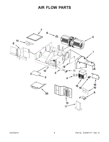 04 - Air Flow Parts parts for Whirlpool Microwave WMH31017AW1 / from AppliancePartsPros.com