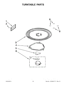 05 - Turntable Parts parts for Whirlpool Microwave WMH31017AW1 / from AppliancePartsPros.com