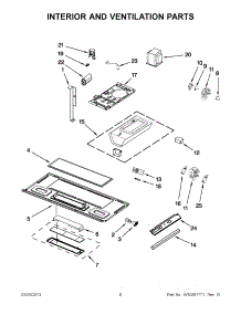 03 - Interior And Ventilation Parts parts for Whirlpool Microwave WMH31017AS1 / from AppliancePartsPros.com