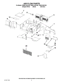 04 - Air Flow Parts parts for Whirlpool Microwave YWMH1162XVQ5 / from AppliancePartsPros.com