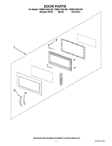 02 - Door Parts parts for Whirlpool Microwave YWMH1162XVS5 / from AppliancePartsPros.com