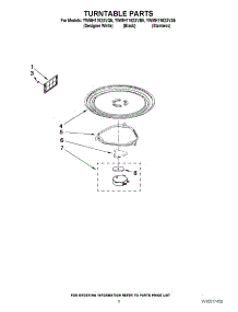 05 - Turntable Parts parts for Whirlpool Microwave YWMH1162XVS5 / from AppliancePartsPros.com