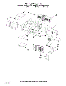 04 - Air Flow Parts parts for Whirlpool Microwave YWMH31017AS0 / from AppliancePartsPros.com