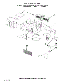 04 - Air Flow Parts parts for Whirlpool Microwave YWMH1162XVS4 / from AppliancePartsPros.com