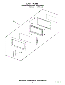 02 - Door Parts parts for Whirlpool Microwave YWMH53520AH0 / from AppliancePartsPros.com