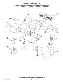 04 - Air Flow Parts parts for Whirlpool Microwave GMH5205XVT1 / from AppliancePartsPros.com