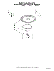 05 - Turntable Parts parts for Whirlpool Microwave YWMH31017AB0 / from AppliancePartsPros.com