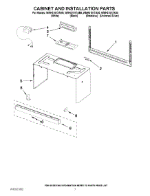 06 - Cabinet And Installation Parts parts for Whirlpool Microwave WMH31017AS0 / from AppliancePartsPros.com