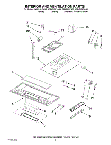 03 - Interior And Ventilation Parts parts for Whirlpool Microwave WMH31017AW0 / from AppliancePartsPros.com