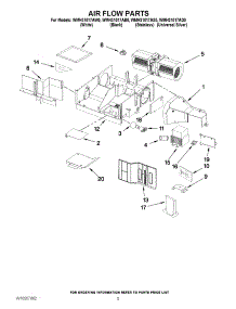 04 - Air Flow Parts parts for Whirlpool Microwave WMH31017AW0 / from AppliancePartsPros.com