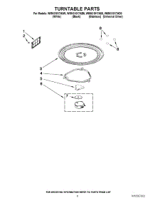 05 - Turntable Parts parts for Whirlpool Microwave WMH31017AW0 / from AppliancePartsPros.com