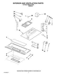 03 - Interior And Ventilation Parts parts for Whirlpool Microwave WMH32L19AS0 / from AppliancePartsPros.com