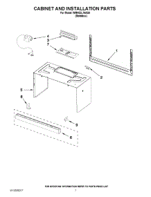06 - Cabinet And Installation Parts parts for Whirlpool Microwave WMH32L19AS0 / from AppliancePartsPros.com